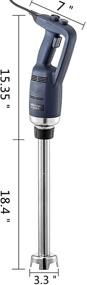 img 3 attached to VBENLEM Commercial Immersion Blender 500W Power, Handheld Mixer with 19.7-Inch 304 Stainless Steel Removable Shaft, Electric Stick Blender - Variable Speed 4000-16000RPM