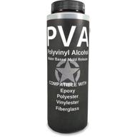 🎨 pva water based mold-release agent: ideal for epoxy, polyester, vinyl ester, resin, gel coat, polyurethane foam. sculpture and diy projects made easy - 8oz spray or brush-on film logo