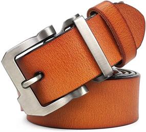 img 3 attached to JingHao Designer Genuine Leather Length Men's Accessories