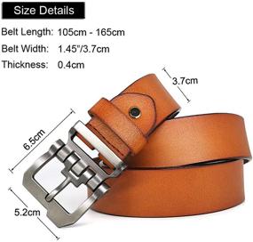 img 1 attached to JingHao Designer Genuine Leather Length Men's Accessories