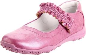 img 4 attached to Nina Runalong Toddler Little Black Girls' School Uniform Shoes: Stylish and Comfortable
