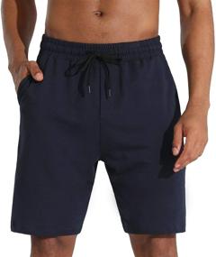 img 3 attached to 🩳 Men's Lounge Shorts with Deep Pockets - Loose-fit Jersey Shorts for Running, Workout, Training, Basketball by THE GYM PEOPLE