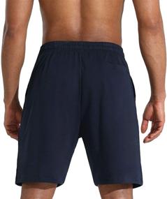 img 2 attached to 🩳 Men's Lounge Shorts with Deep Pockets - Loose-fit Jersey Shorts for Running, Workout, Training, Basketball by THE GYM PEOPLE