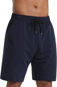 img 1 attached to 🩳 Men's Lounge Shorts with Deep Pockets - Loose-fit Jersey Shorts for Running, Workout, Training, Basketball by THE GYM PEOPLE