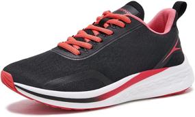 img 4 attached to 👟 URDAR Women's Lightweight Running Shoes, Breathable Walking Athletic Sneakers, Fashionable Mesh Training Footwear, Comfortable & Stylish