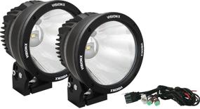 img 1 attached to 🔦 Vision X Lighting 9888545 Cannon Black 6.7" 50W Narrow LED Spot Light Kit - Enhanced Visibility for All Your Lighting Needs