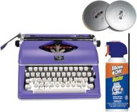 royal consumer royal classic retro manual typewriter (purple) bundle with extra ribbons and max blow off (3 items) logo