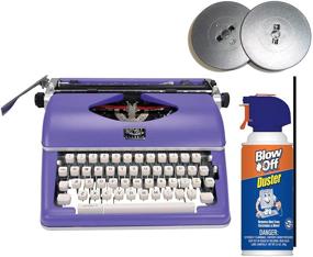 img 4 attached to Royal Consumer Royal Classic Retro Manual Typewriter (Purple) Bundle With Extra Ribbons And Max Blow Off (3 Items)