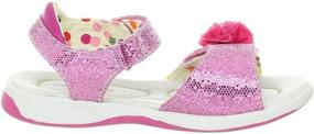 img 1 attached to 👧 Morgan & Milo Tina Sparkle Sandal: Stylish Footwear for Toddlers and Little Kids