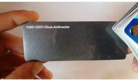 img 2 attached to 🚗 5ft x 1ft 3M 1080 G201 Gloss Anthracite Vinyl Car Wrap Film - 5 sq/ft