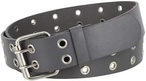 img 4 attached to Fashion Double Grommet Genuine Leather Men's Accessories for Belts