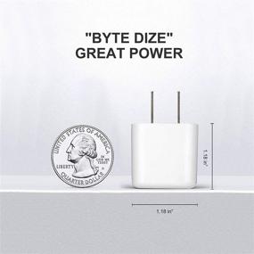 img 1 attached to 🔌 EQWOL Byte 2-Pack 20W Mini USB-C Wall Charger for iPhone 12 Pro Max/12 Pro/12/12 Mini/11, Galaxy, Pixel 4/3, iPad Pro - Fast Charger (2-White)
