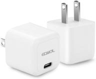 charger eqwol 2 pack compatible 2 white logo