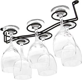 img 4 attached to 🍷 RedDreamer Wine Glass Rack: Stylish and Functional Under Cabinet Stainless Steel Stemware Holder - Holds up to 6 Glasses for Kitchen, Bar, or Cabinet