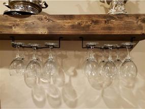 img 1 attached to 🍷 RedDreamer Wine Glass Rack: Stylish and Functional Under Cabinet Stainless Steel Stemware Holder - Holds up to 6 Glasses for Kitchen, Bar, or Cabinet