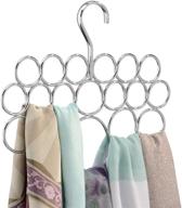 ideal closet organization solution: idesign axis metal loop scarf hanger with 18 loops for scarves, ties, shawls, belts, and more! логотип