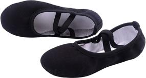 img 4 attached to Ballet Practice Slipper Stretch Toddler Girls' Shoes for Athletic