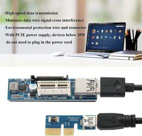 img 2 attached to 🔌 MZHOU PCI-E 1X Interface Extension Cable with PCI-E 1X Motherboard Extension Card and PCI-E Device Card