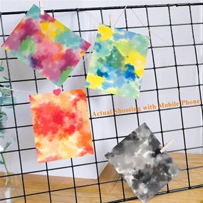 img 1 attached to 🌈 Tintnut Tie-Dye Heat Transfer Vinyl: Colorful Watercolor Rainbow Multicolor HTV Sheets for DIY T-Shirts, Hats, and Clothing - Set of 4 Sheets, 12x10 Inch Iron-On!