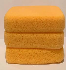 img 3 attached to Ultra Performance Pro Sponge Premium 3 Pack for Heavy Duty Tile Grout Cleaning