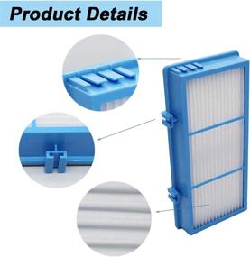 img 1 attached to IOYIJOI Filter Replacement for Holmes Aer1 Series: Get 4 Filter Replacements + 8 Booster Pre Filters for HAPF300AH-U4R, HAP242-NUC