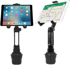 img 3 attached to Cellet Tablet Mount with Cup Holder Base for Apple iPad Pro & Samsung Galaxy Tab - Compatible with Fire HD & LG G Pad