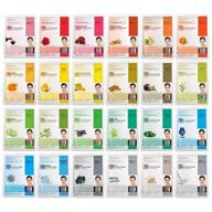 🌸 dermal 24 combo 2 pack collagen essence full face facial mask sheet - the ultimate supreme collection for all skin types and concerns. nature-made korean face mask for everyday skin condition care logo