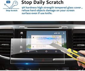 img 2 attached to 📱 Tempered Glass Screen Protector for 2017 Honda Accord LX-S EX EX-L 7-Inch Car Navigation System, 9H Hardness Infotainment Stereo Display Touchscreen Protective Film