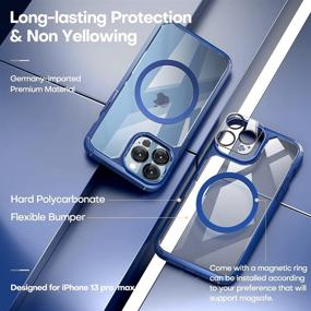 img 1 attached to TAURI [3 In 1] Defender Designed For IPhone 13 Pro Max Case 6 Cell Phones & Accessories