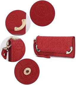 img 1 attached to 👜 MKF Signature Women's Handbags & Wallets: Cellphone Compartment Organizer for Effortless Organization