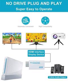 img 2 attached to Enhanced Wii to HDMI Converter with High Speed HDMI Cable - Enjoy 1080P/720P HD Display on Your Wii Console, Complete with Audio Jack - Compatible with Full HD Devices