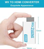 enhanced wii to hdmi converter with high speed hdmi cable - enjoy 1080p/720p hd display on your wii console, complete with audio jack - compatible with full hd devices logo