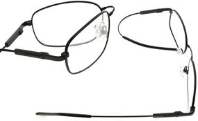 img 1 attached to 👓 Ultimate Eye Protection: Titanium Bendable Computer Glasses for Men with Blue Light Filter