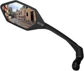 img 4 attached to MEACHOW Scratch Resistant Glass Lens Handlebar Bike Mirror ME-007 for 2019-2020 - Safe Rotatable Rearview Bicycle Mirror