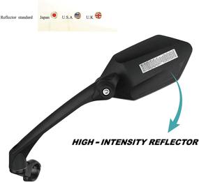 img 3 attached to MEACHOW Scratch Resistant Glass Lens Handlebar Bike Mirror ME-007 for 2019-2020 - Safe Rotatable Rearview Bicycle Mirror