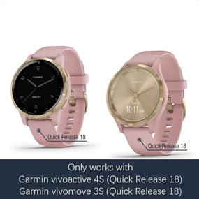 img 3 attached to 🔗 Upgrade Your Garmin Watch with the Leiou Metal Weave Steel Band: Perfect Replacement Strap for vivoactive 4S, venu 2S, and vivomove 3S!