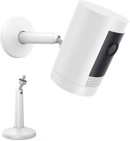 img 4 attached to 📷 Универсальная стильная металлическая крепежная плита для камер Ring, eufy, Wyze, Arlo и датчиков VR Rift: Улучшите безопасность с дизайном KIWI (белый, 1 упаковка)
