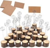 tosnail rustic wooden holders number logo