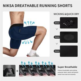 img 1 attached to Niksa Compression Shorts Performance Athletic Sports & Fitness for Australian Rules Football