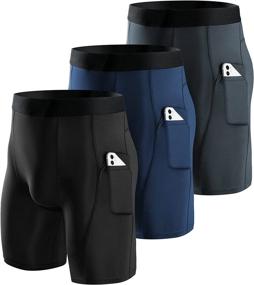 img 4 attached to Niksa Compression Shorts Performance Athletic Sports & Fitness for Australian Rules Football