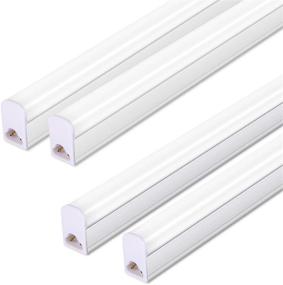 img 4 attached to LELEJU 4-Pack T5 Integrated Single Fixture LED Shop Lights - 3FT, 15W, 6000K, 1500lm, Linkable Utility Lighting for Ceiling & Under Cabinet, Replacement for Fluorescent Tube Light Fixtures