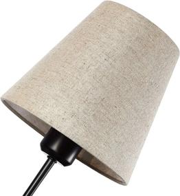 img 3 attached to 🏮 Passica Decor: Vintage Industrial Wall Sconce Light with Flared Linen Fabric Shade - 2 Pack On Off Switch - Ideal for Dining Room, Living Room, Bedrooms, Bedside Reading