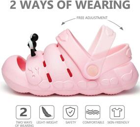 img 3 attached to Kids Clogs Toddler Sandals: Lightweight Slip-On Garden Shoes for Boys & Girls 👶 - Non-Slip, Perfect for Beach, Pool, Shower - Summer Water Shoes for Little Kids