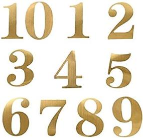 img 2 attached to 🎉 StayMax Wedding Party Number Stickers for Table Card Decoration | Self-adhesive Gold Number Stickers 1-20