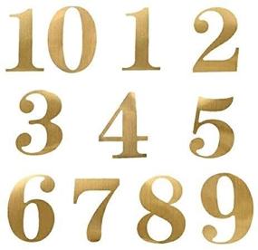 img 4 attached to 🎉 StayMax Wedding Party Number Stickers for Table Card Decoration | Self-adhesive Gold Number Stickers 1-20