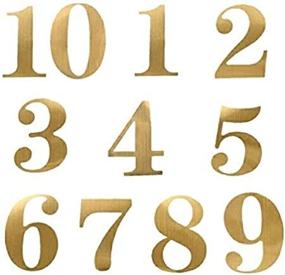 img 1 attached to 🎉 StayMax Wedding Party Number Stickers for Table Card Decoration | Self-adhesive Gold Number Stickers 1-20