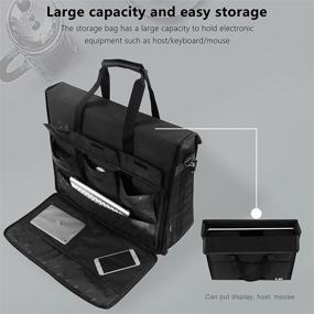 img 3 attached to 👜 BUBM 27-inch Nylon Carry Tote Bag for Apple iMac Desktop Computer: Travel Storage Solution