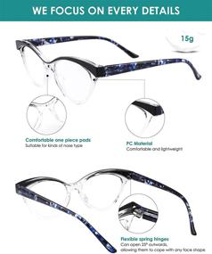 img 1 attached to Loycco Reading Glasses Fashion Readers Vision Care