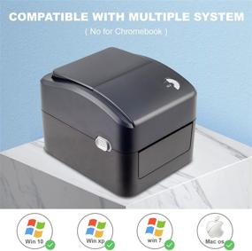 img 3 attached to 🖨️ Thermal Direct Label Printer - Supports Amazon, eBay, PayPal, Etsy, Shopify, ShipStation, Stamps.com, UPS, USPS, FedEx - Windows & Mac - Includes 6 Rolls of 4x6 inch Labels (350 Labels per Roll)