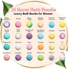 img 3 attached to 🛀 Pure Essential Oils Bath Bomb Gift Set - Marvelous Essentials, 24 Aromatherapy BathBombs for Fizzy Spa and Relaxing Bubble Baths, Ideal Women & Kids Gift Idea